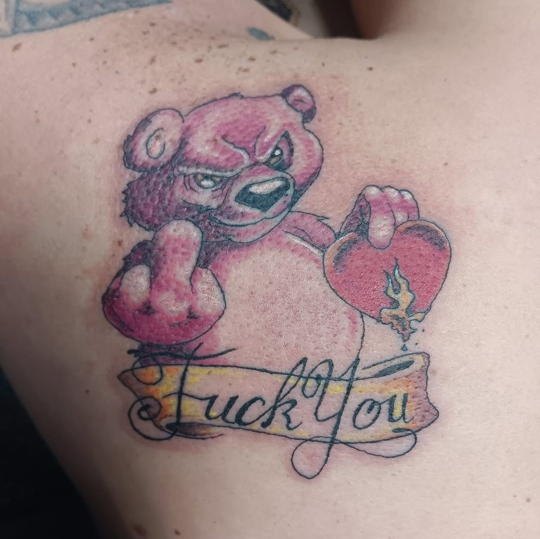 Pink Teddy Bear Heart
